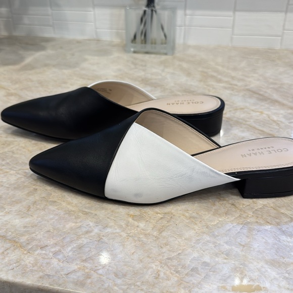 Cole Haan black and white mules - Picture 3 of 12